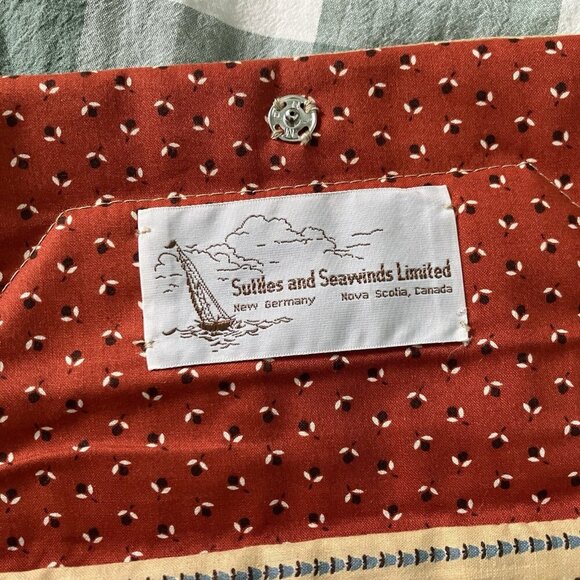 Vintage Suttles & Seawinds Clutch Womens Handmade Quilt Envelope Handbag Bees - Picture 3 of 8